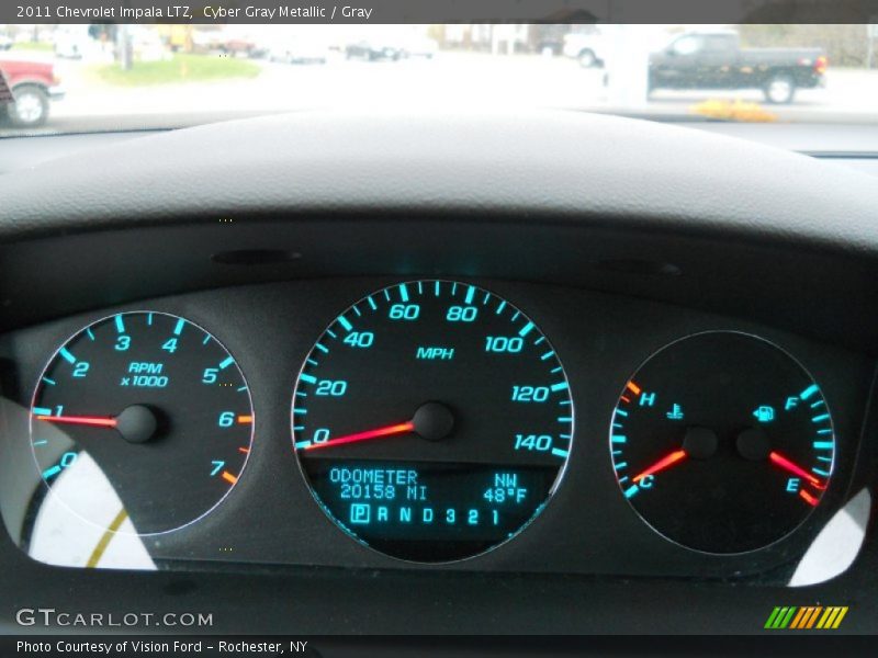 Cyber Gray Metallic / Gray 2011 Chevrolet Impala LTZ