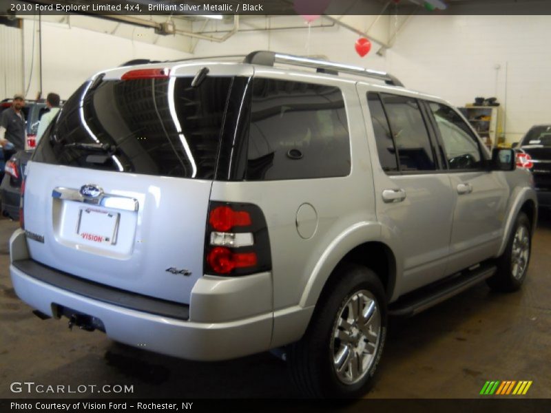 Brilliant Silver Metallic / Black 2010 Ford Explorer Limited 4x4