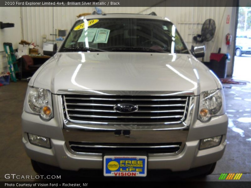 Brilliant Silver Metallic / Black 2010 Ford Explorer Limited 4x4