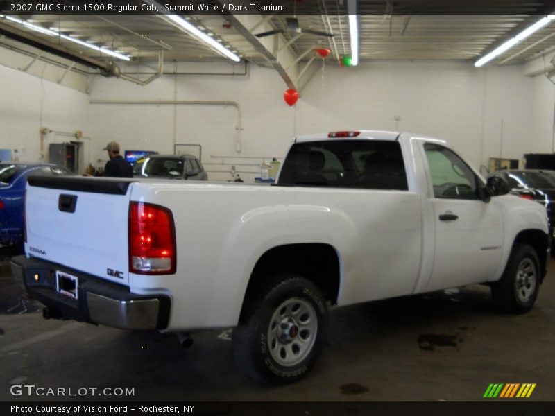 Summit White / Dark Titanium 2007 GMC Sierra 1500 Regular Cab