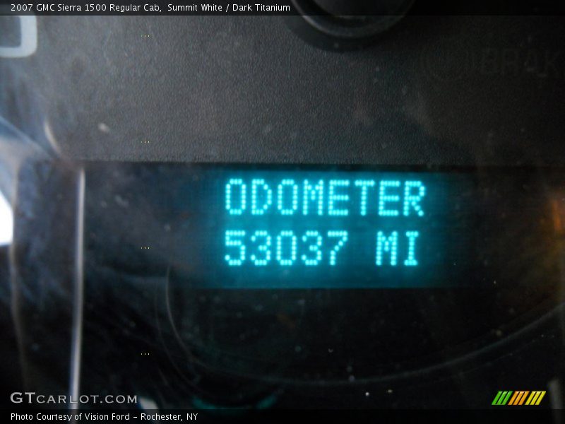 Summit White / Dark Titanium 2007 GMC Sierra 1500 Regular Cab