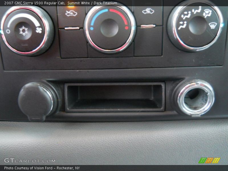 Summit White / Dark Titanium 2007 GMC Sierra 1500 Regular Cab