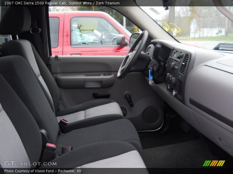 Summit White / Dark Titanium 2007 GMC Sierra 1500 Regular Cab