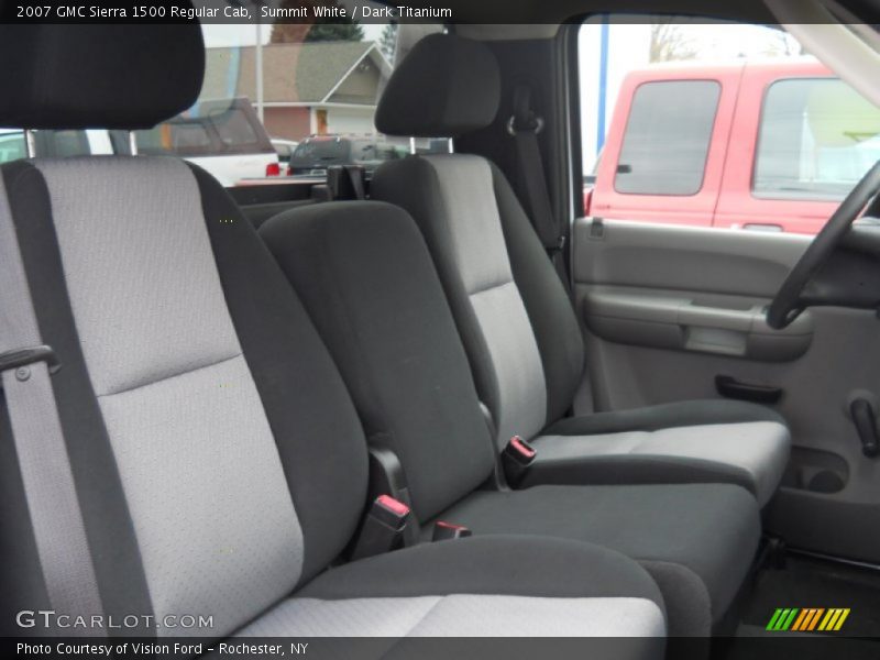 Summit White / Dark Titanium 2007 GMC Sierra 1500 Regular Cab