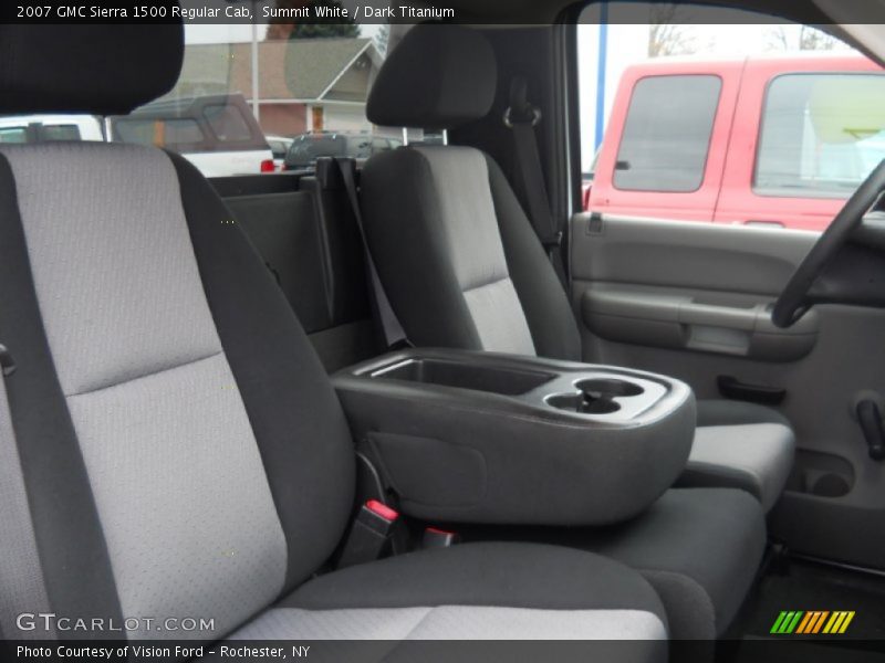Summit White / Dark Titanium 2007 GMC Sierra 1500 Regular Cab