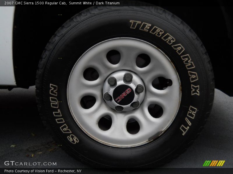 Summit White / Dark Titanium 2007 GMC Sierra 1500 Regular Cab