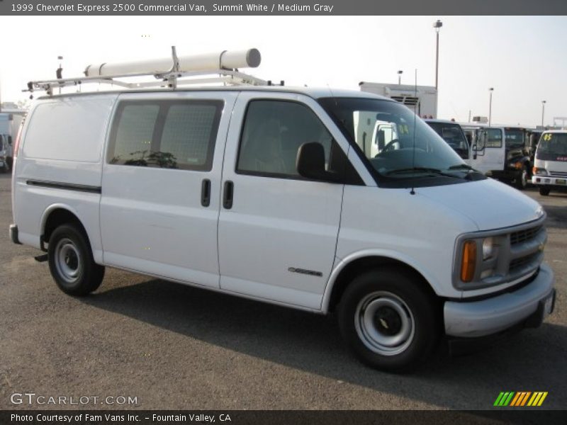 Summit White / Medium Gray 1999 Chevrolet Express 2500 Commercial Van
