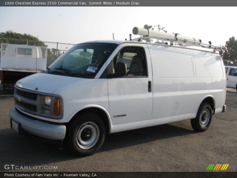 Summit White / Medium Gray 1999 Chevrolet Express 2500 Commercial Van