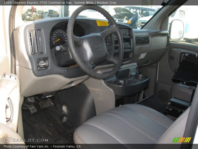 Summit White / Medium Gray 1999 Chevrolet Express 2500 Commercial Van