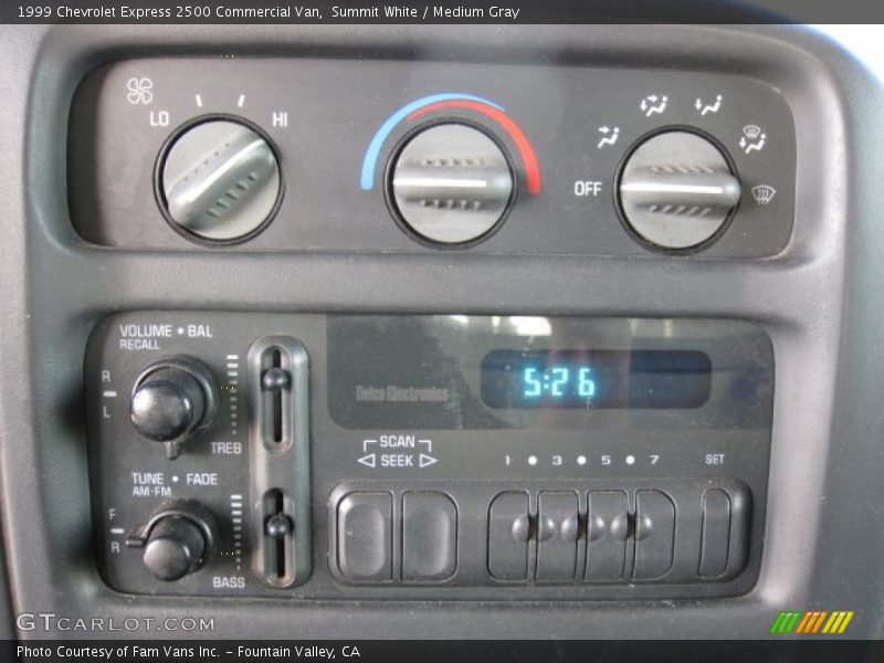 Summit White / Medium Gray 1999 Chevrolet Express 2500 Commercial Van