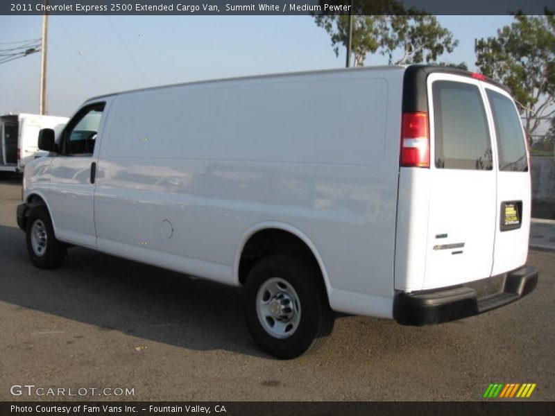 Summit White / Medium Pewter 2011 Chevrolet Express 2500 Extended Cargo Van