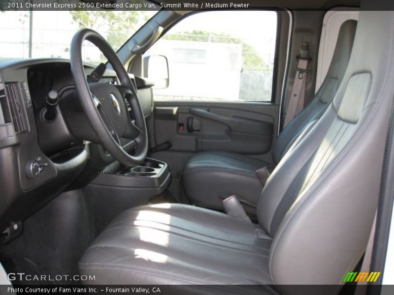 Summit White / Medium Pewter 2011 Chevrolet Express 2500 Extended Cargo Van