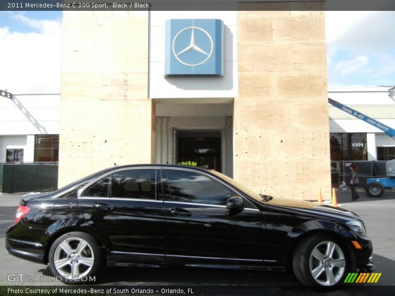 Black / Black 2011 Mercedes-Benz C 300 Sport