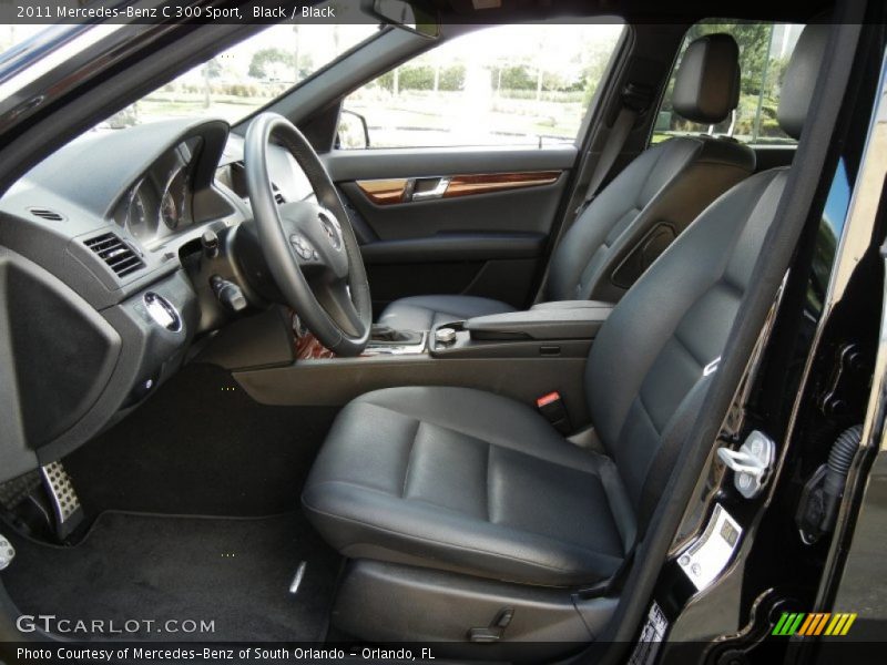 Black / Black 2011 Mercedes-Benz C 300 Sport