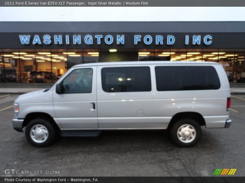 Ingot Silver Metallic / Medium Flint 2011 Ford E Series Van E350 XLT Passenger