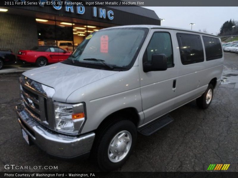 Ingot Silver Metallic / Medium Flint 2011 Ford E Series Van E350 XLT Passenger