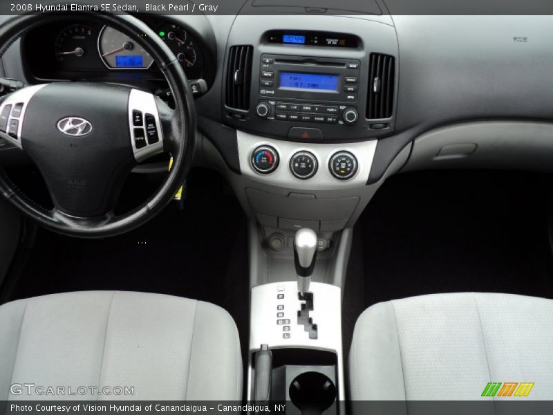 Black Pearl / Gray 2008 Hyundai Elantra SE Sedan