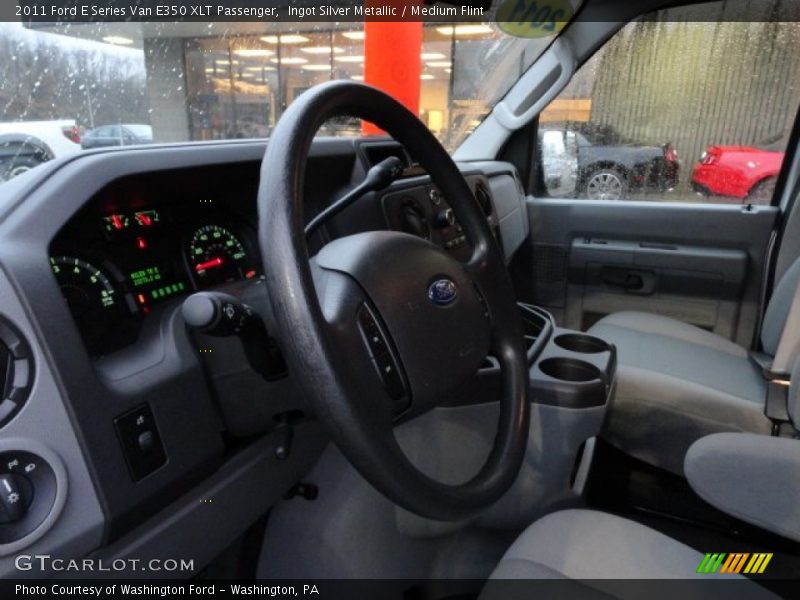 Ingot Silver Metallic / Medium Flint 2011 Ford E Series Van E350 XLT Passenger
