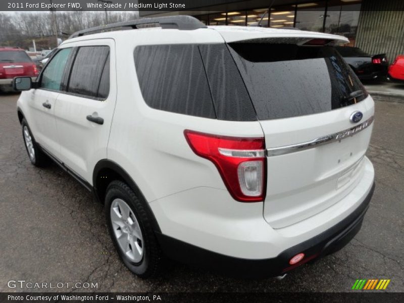 White Suede / Medium Light Stone 2011 Ford Explorer FWD
