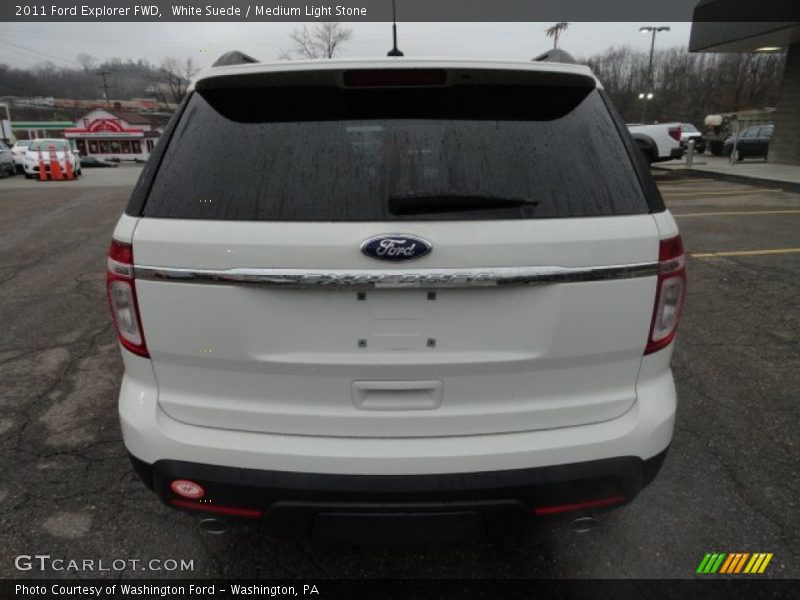 White Suede / Medium Light Stone 2011 Ford Explorer FWD
