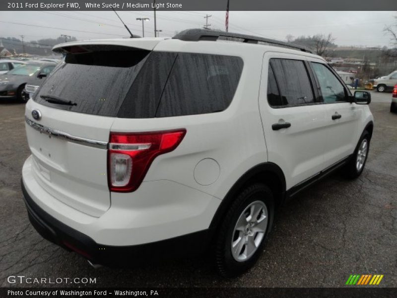 White Suede / Medium Light Stone 2011 Ford Explorer FWD