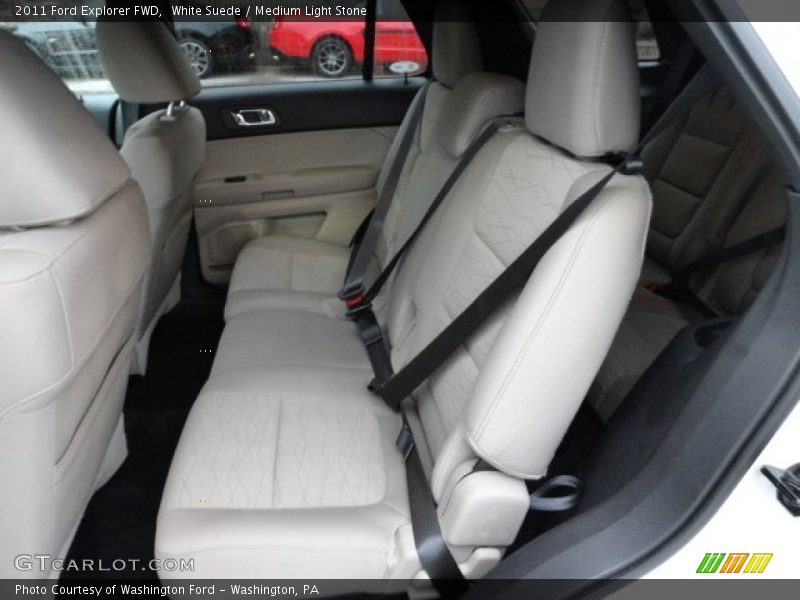 White Suede / Medium Light Stone 2011 Ford Explorer FWD