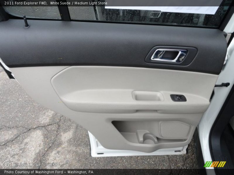 White Suede / Medium Light Stone 2011 Ford Explorer FWD