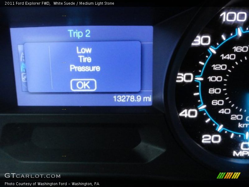 White Suede / Medium Light Stone 2011 Ford Explorer FWD