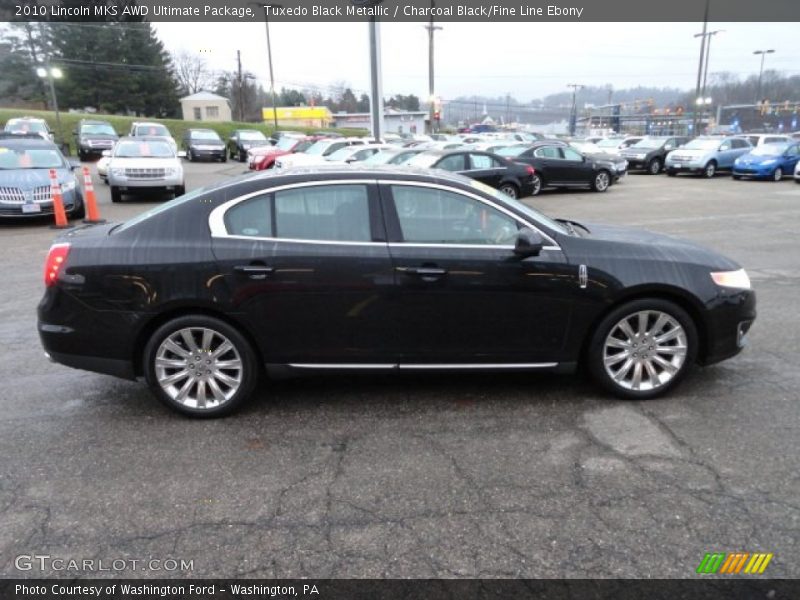 Tuxedo Black Metallic / Charcoal Black/Fine Line Ebony 2010 Lincoln MKS AWD Ultimate Package