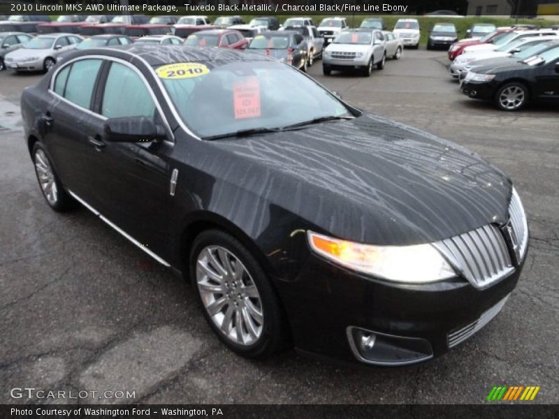 Tuxedo Black Metallic / Charcoal Black/Fine Line Ebony 2010 Lincoln MKS AWD Ultimate Package
