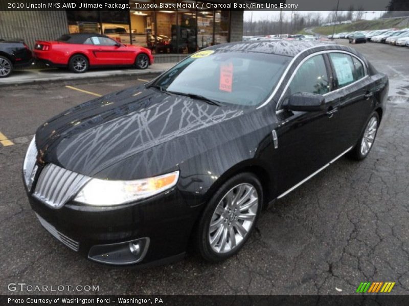 Tuxedo Black Metallic / Charcoal Black/Fine Line Ebony 2010 Lincoln MKS AWD Ultimate Package