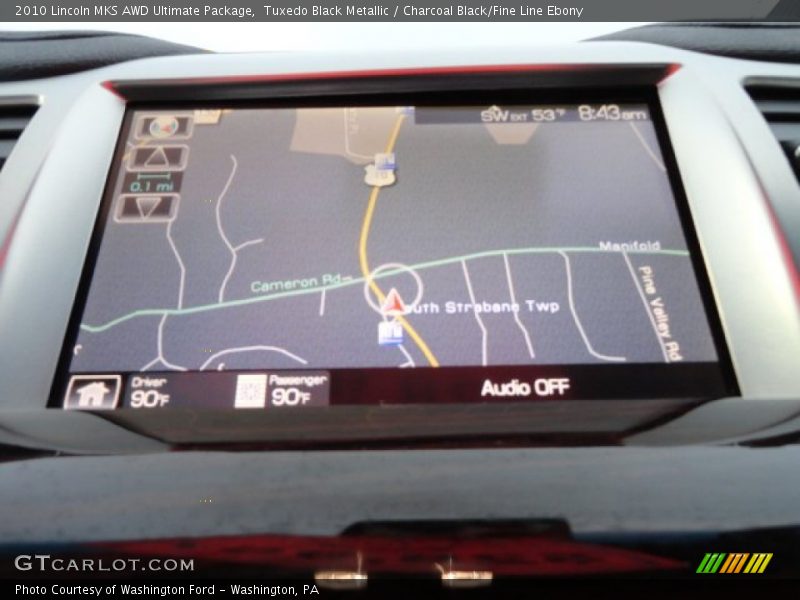 Tuxedo Black Metallic / Charcoal Black/Fine Line Ebony 2010 Lincoln MKS AWD Ultimate Package