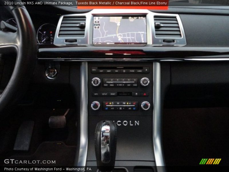 Tuxedo Black Metallic / Charcoal Black/Fine Line Ebony 2010 Lincoln MKS AWD Ultimate Package