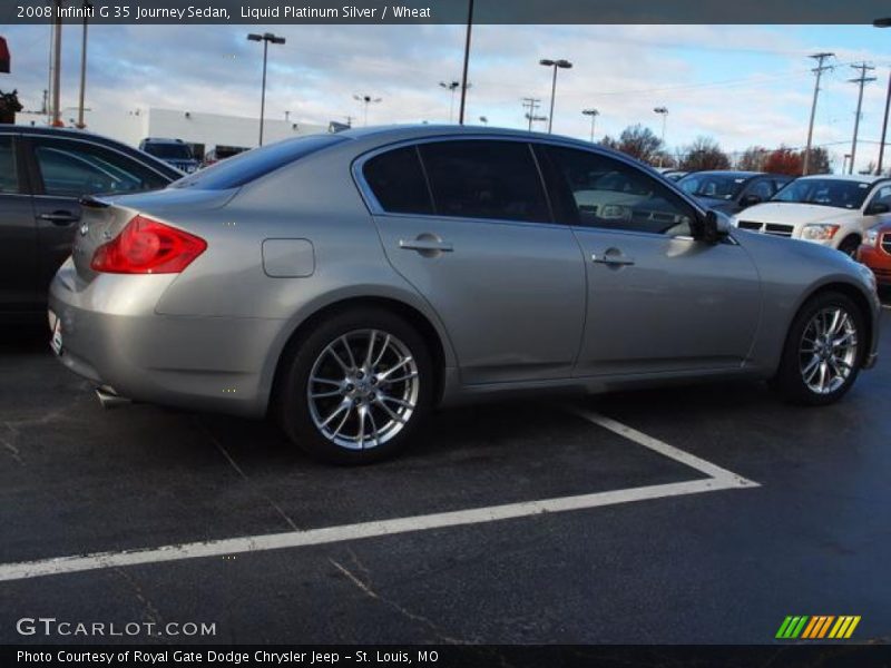 Liquid Platinum Silver / Wheat 2008 Infiniti G 35 Journey Sedan