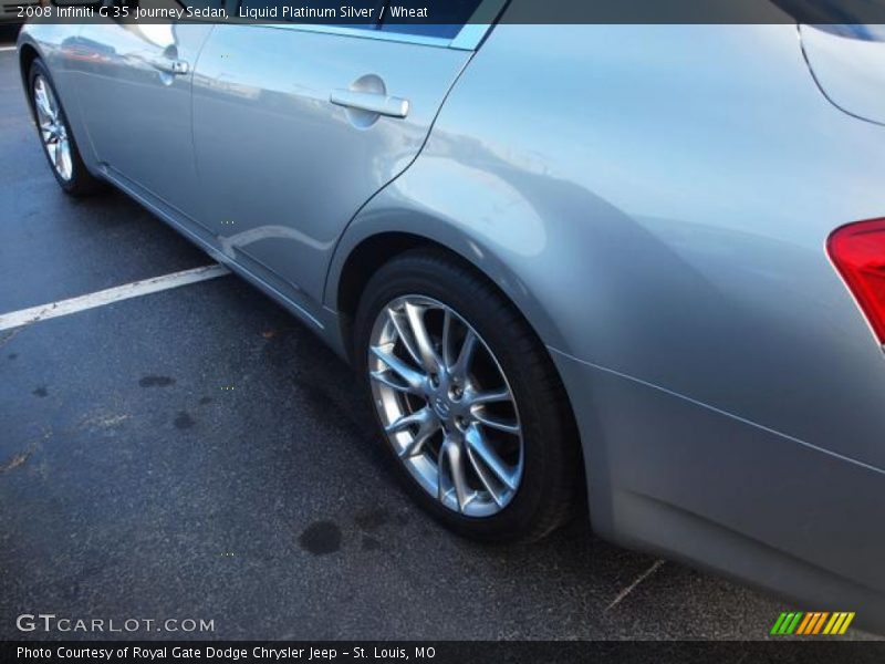 Liquid Platinum Silver / Wheat 2008 Infiniti G 35 Journey Sedan