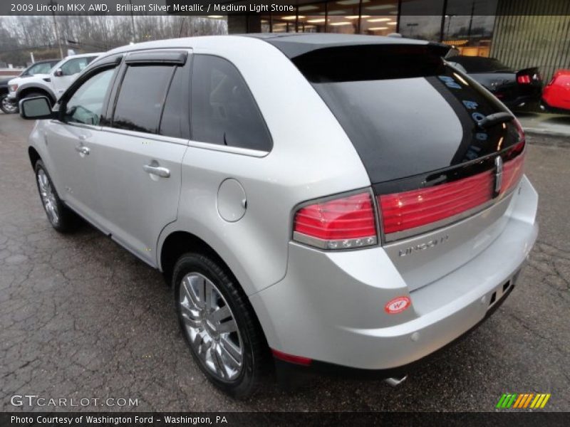 Brilliant Silver Metallic / Medium Light Stone 2009 Lincoln MKX AWD