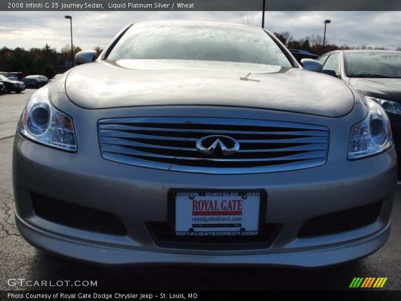 Liquid Platinum Silver / Wheat 2008 Infiniti G 35 Journey Sedan