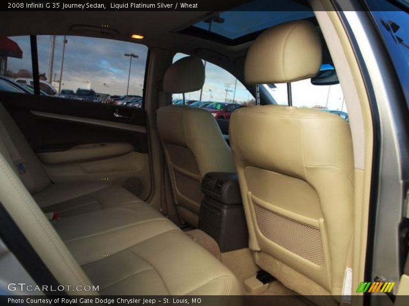 Liquid Platinum Silver / Wheat 2008 Infiniti G 35 Journey Sedan