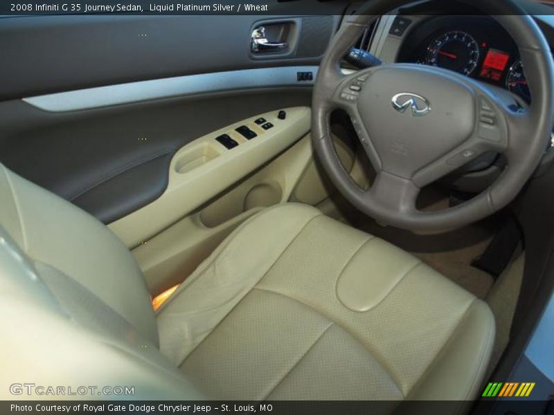 Liquid Platinum Silver / Wheat 2008 Infiniti G 35 Journey Sedan