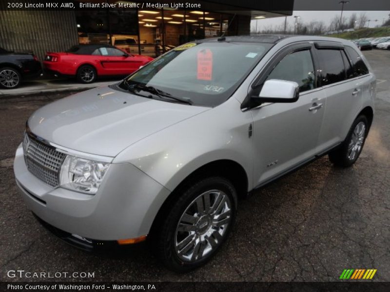 Brilliant Silver Metallic / Medium Light Stone 2009 Lincoln MKX AWD