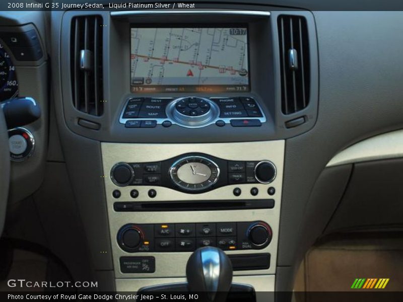 Liquid Platinum Silver / Wheat 2008 Infiniti G 35 Journey Sedan