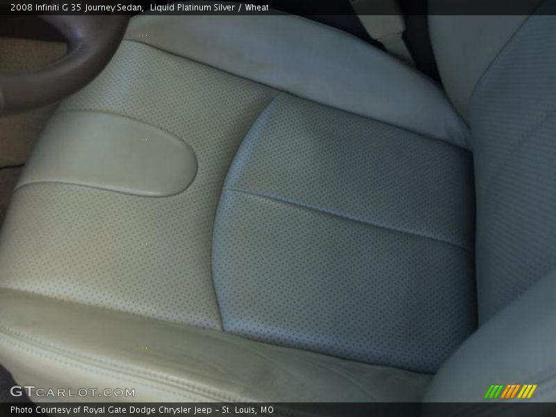 Liquid Platinum Silver / Wheat 2008 Infiniti G 35 Journey Sedan