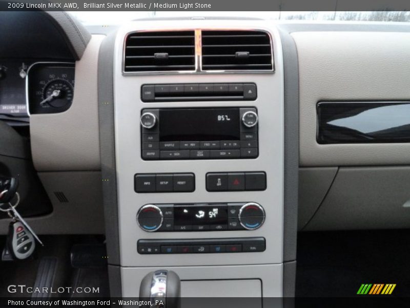Brilliant Silver Metallic / Medium Light Stone 2009 Lincoln MKX AWD
