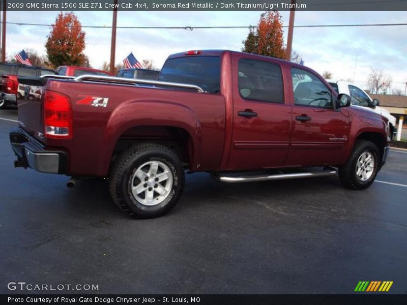 Sonoma Red Metallic / Dark Titanium/Light Titanium 2009 GMC Sierra 1500 SLE Z71 Crew Cab 4x4