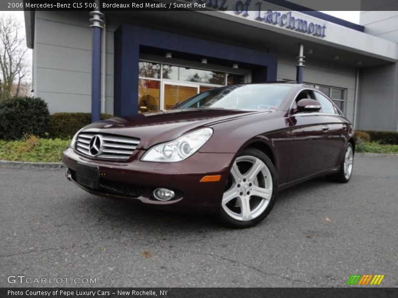 Bordeaux Red Metallic / Sunset Red 2006 Mercedes-Benz CLS 500