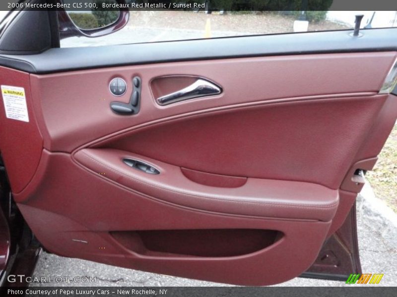 Bordeaux Red Metallic / Sunset Red 2006 Mercedes-Benz CLS 500