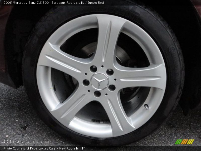 Bordeaux Red Metallic / Sunset Red 2006 Mercedes-Benz CLS 500