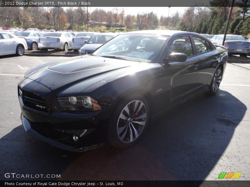 Pitch Black / Black 2012 Dodge Charger SRT8