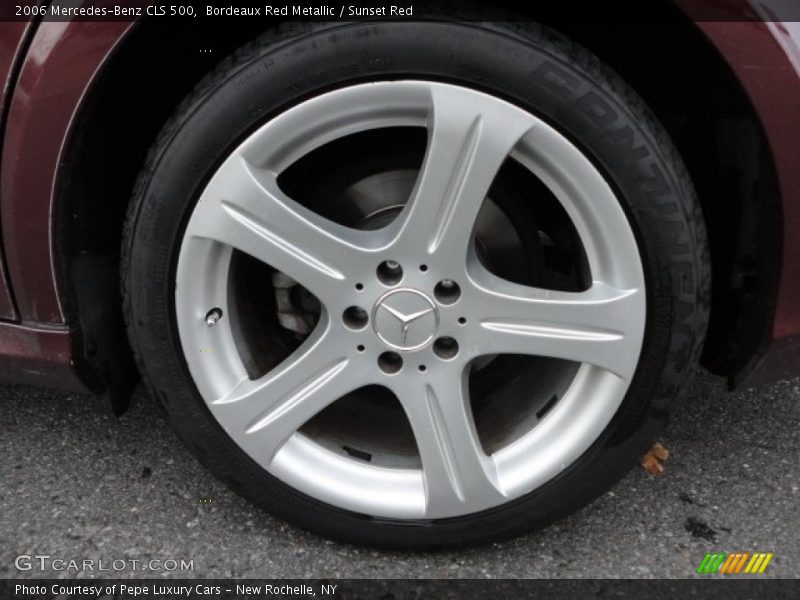Bordeaux Red Metallic / Sunset Red 2006 Mercedes-Benz CLS 500