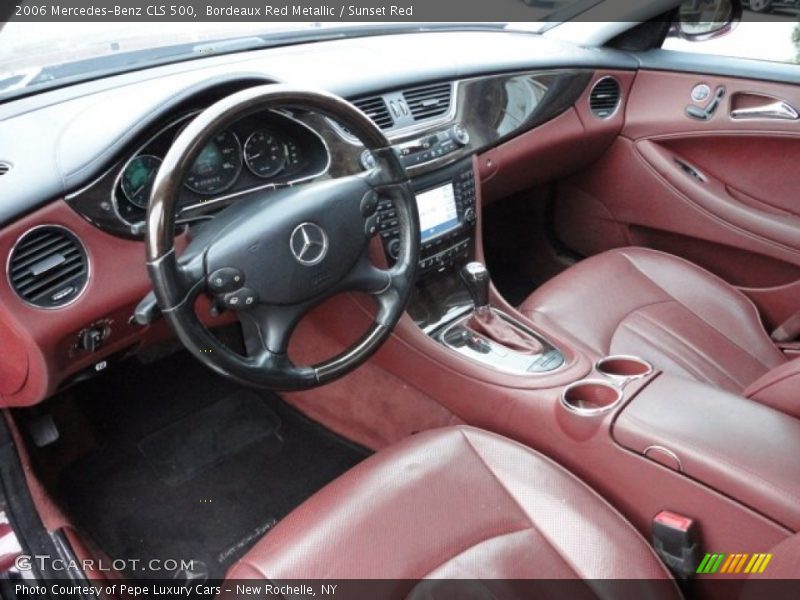 Bordeaux Red Metallic / Sunset Red 2006 Mercedes-Benz CLS 500